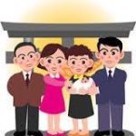 El bautismo japonés: Omiyamairi y Oshichiya