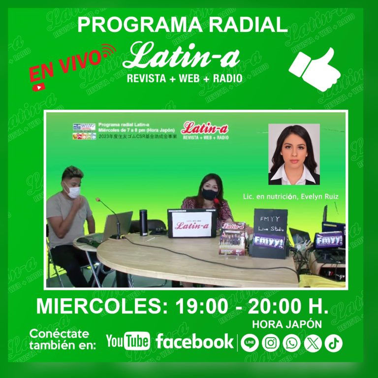 Tips de alimentación saludable para verte y sentirte bien, Programa radial Latin-a