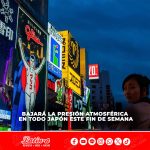 Atención: bajará la presión atmosférica en todo Japón este fin de semana