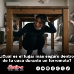 ¿Cuál es el lugar más seguro dentro de tu casa durante un terremoto?
