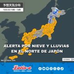 Alerta por nieve y lluvias en el norte de Japón