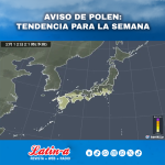 AVISO DE POLEN: TENDENCIA PARA LA SEMANA