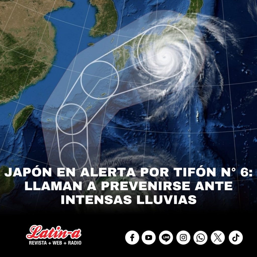 TIFÓN N° 6 PODRÍA ACERCARSE A SHIKOKU EL 3 DE JUNIO: SE ESPERAN FUERTES LLUVIAS DESDE EL DÍA 2