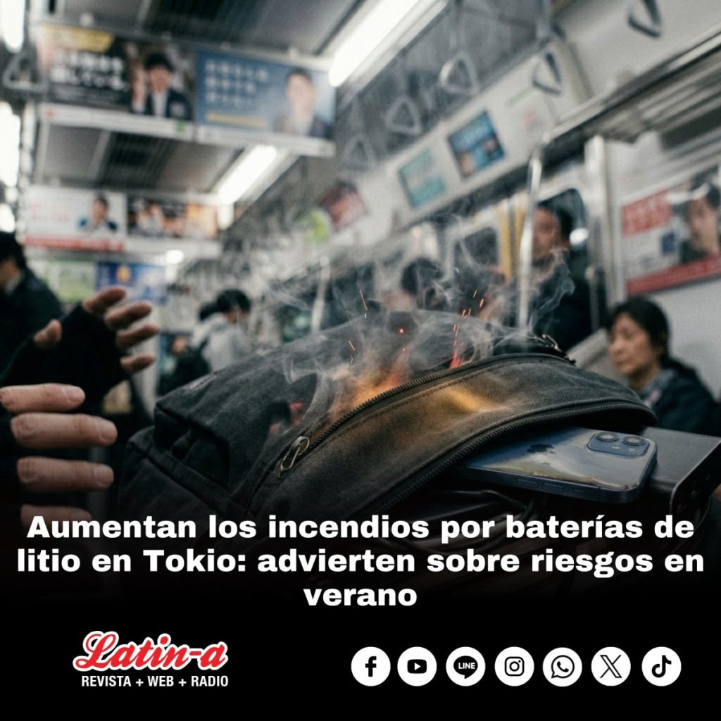 Aumentan los incendios por baterías de litio en Tokio: advierten sobre riesgos en verano