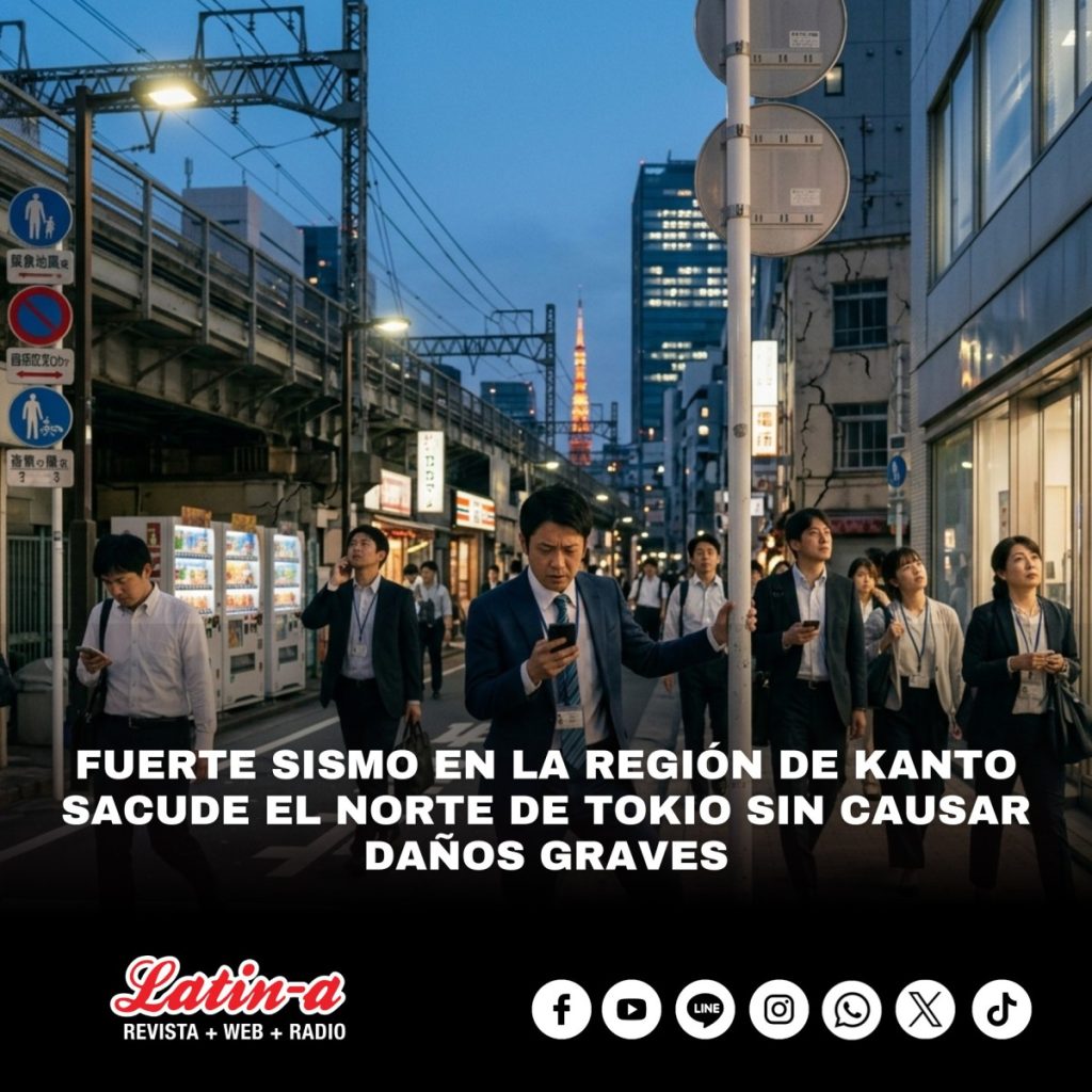 Fuerte sismo en la región de Kanto sacude el norte de Tokio sin causar daños graves
