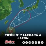 TIFÓN N° 7 LLEGARÁ A JAPÓN