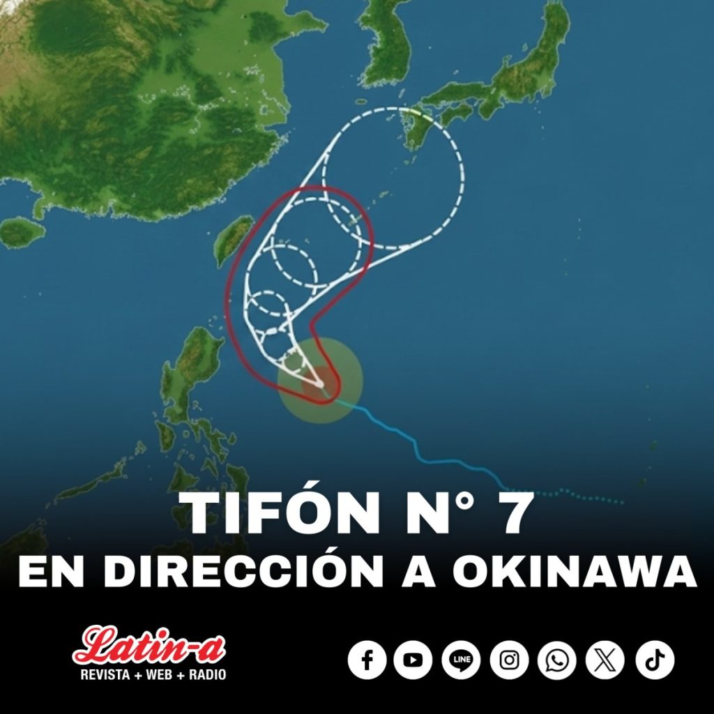 TIFÓN N° 7 EN DIRECCIÓN A OKINAWA