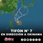 TIFÓN N° 7 EN DIRECCIÓN A OKINAWA