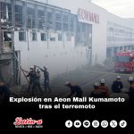 Explosión en Aeon Mall Kumamoto tras el terremoto