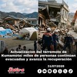 Actualización del terremoto de Kumamoto: 35 fallecidos, miles de personas continúan evacuadas y avanza la recuperación
