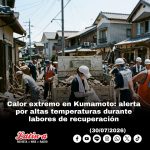 Calor extremo en Kumamoto: alerta por altas temperaturas durante labores de recuperación