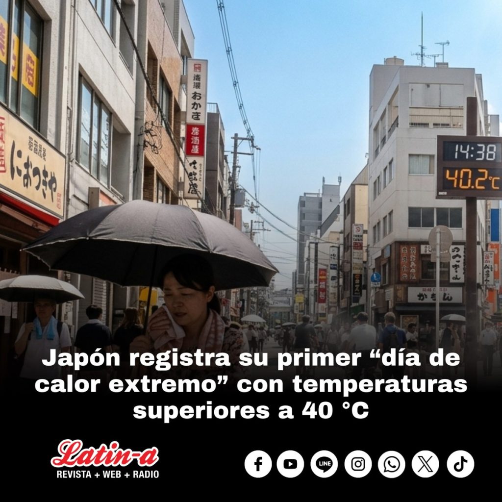 Japón registra su primer “día de calor extremo” con temperaturas superiores a 40 °C