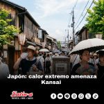 Japón: calor extremo amenaza Kansai con temperaturas cercanas a 40 °C