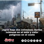 Japón bajo dos extremos: lluvias intensas en el este y calor peligroso en el oeste