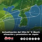 Actualización del tifón N.º 9 (Bavi): situación y pronóstico en Japón