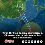 Tifón N.º 9 se acerca con fuerza a Okinawa: alerta máxima en las islas Sakishima