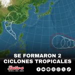 SE FORMARON 2 CICLONES TROPICALES