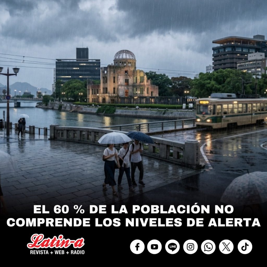 Según expertos de Hiroshima, el 60 % de la población no comprende el significado de los niveles de alerta