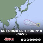 Se formó el tifón número 9 (BAVI)