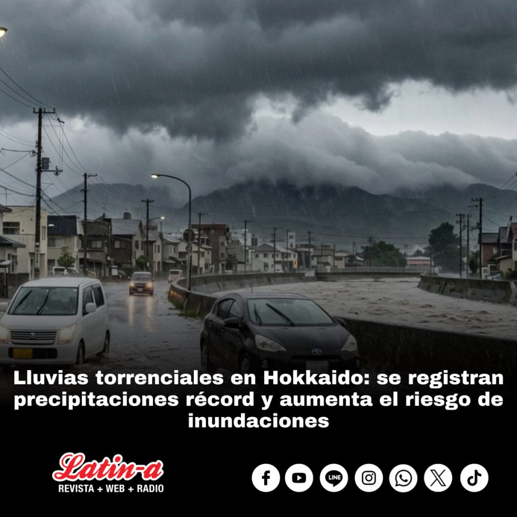 Lluvias torrenciales en Hokkaido: se registran precipitaciones récord y aumenta el riesgo de inundaciones