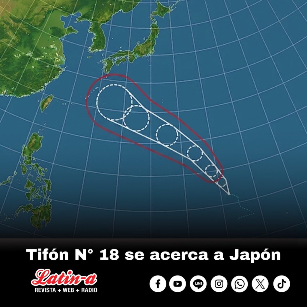 Tifón N° 18 se acerca a Japón