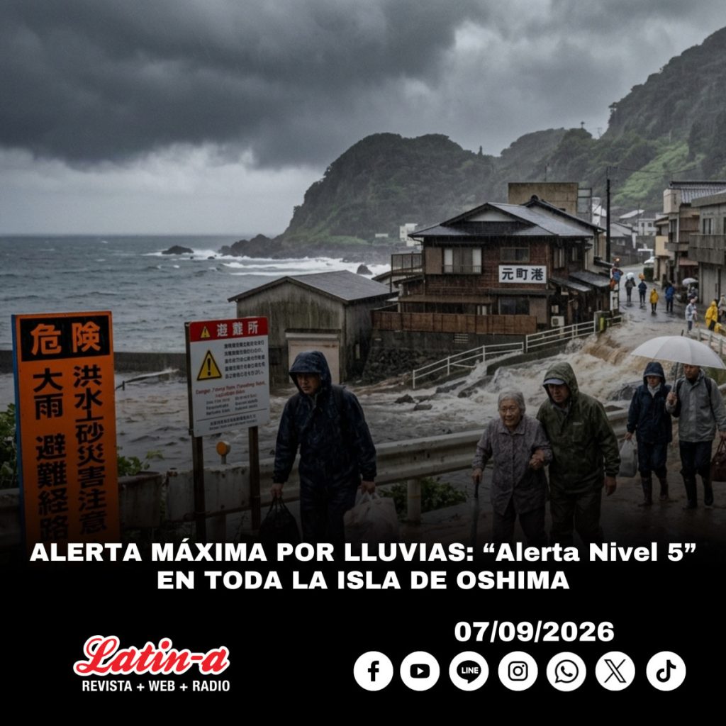 ALERTA MÁXIMA POR LLUVIAS: “EMERGENCIA PARA GARANTIZAR LA SEGURIDAD” EN TODA LA ISLA DE OSHIMA