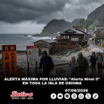 ALERTA MÁXIMA POR LLUVIAS: “EMERGENCIA PARA GARANTIZAR LA SEGURIDAD” EN TODA LA ISLA DE OSHIMA