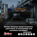 lluvias intensas hasta el jueves: ¿qué hacer si encuentras una carretera inundada?