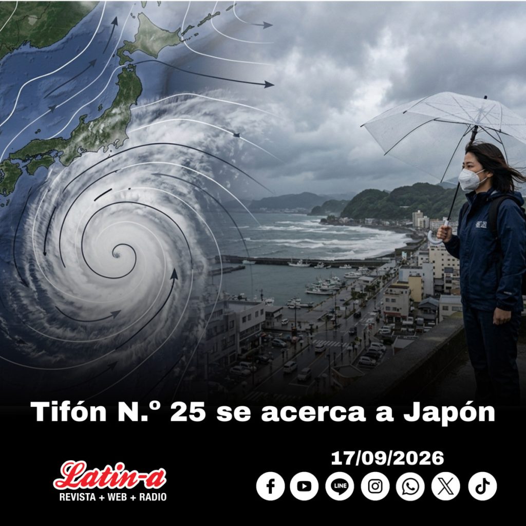 Tifón N.º 25 se acerca a Japón: advierten sobre cambios de presión atmosférica durante el feriado