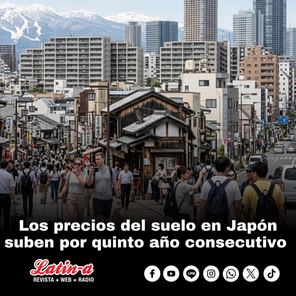 Los precios del suelo en Japón suben por quinto año consecutivo