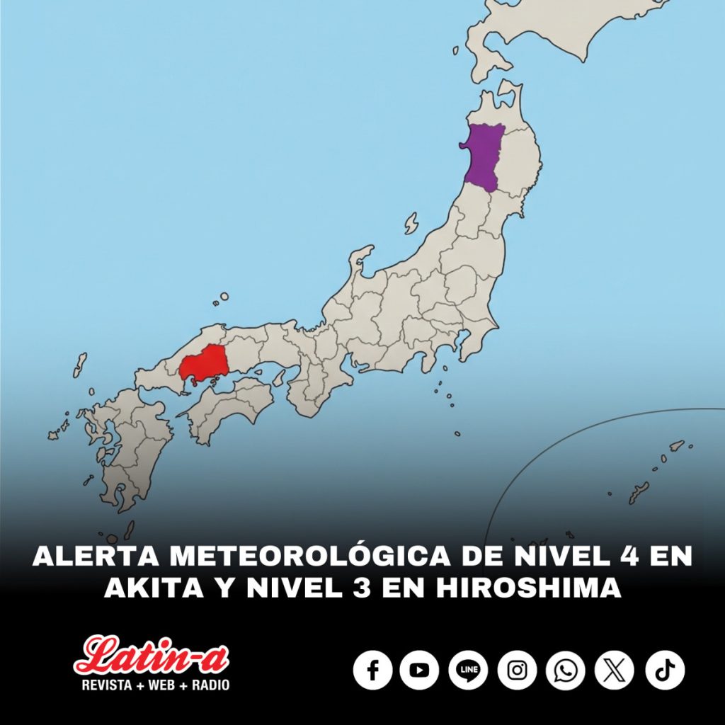 ALERTAS METEOROLÓGICAS EN AKITA Y HIROSHIMA