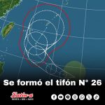 Se formó el tifón N° 26