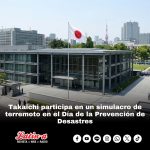 Takaichi participa en un simulacro de terremoto en el Día de la Prevención de Desastres