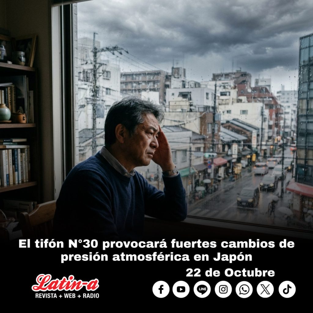El tifón Champi provocará fuertes cambios de presión atmosférica en Japón: recomiendan prestar atención a los dolores de cabeza y mareos