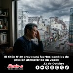 El tifón Champi provocará fuertes cambios de presión atmosférica en Japón: recomiendan prestar atención a los dolores de cabeza y mareos