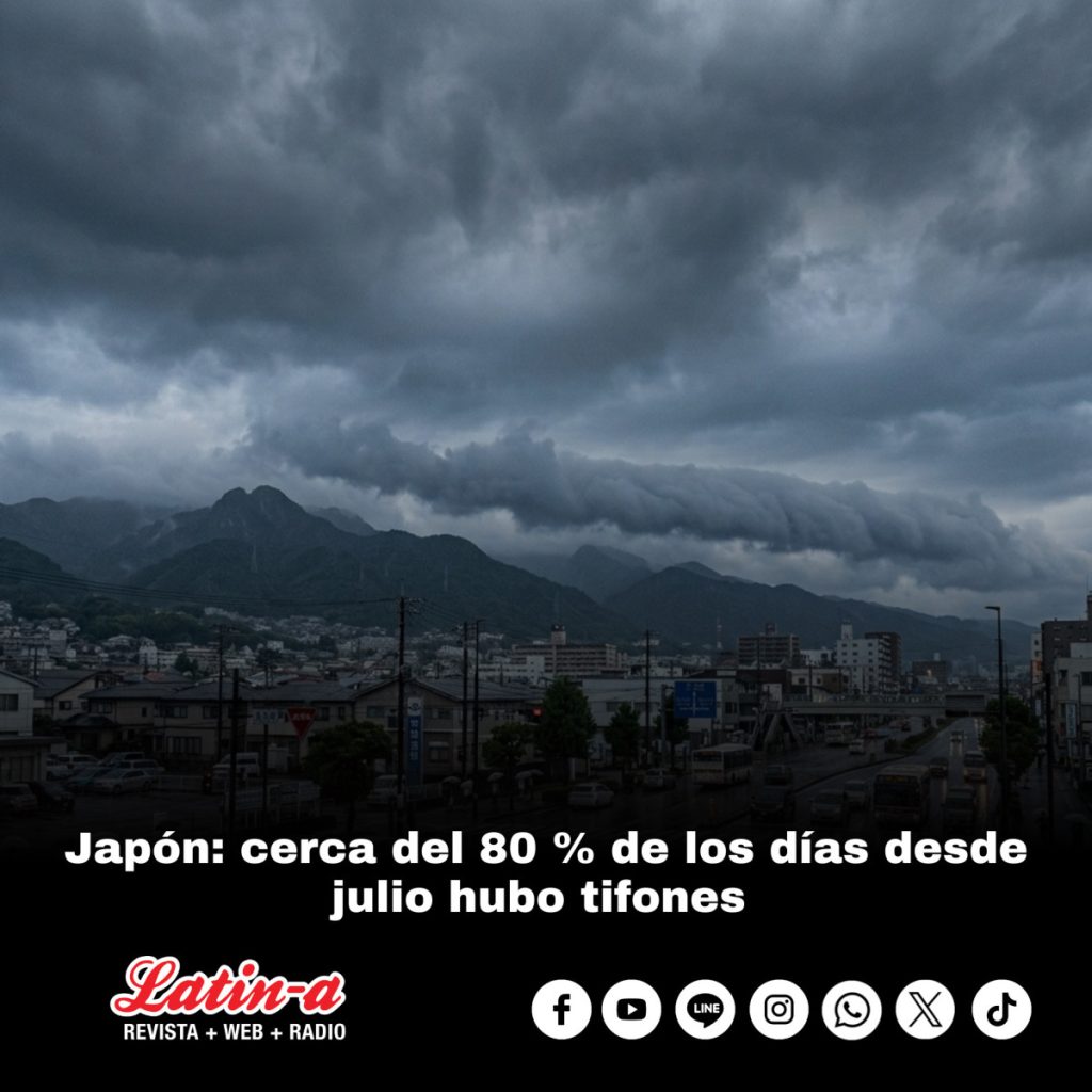 Cerca del 80 % de los días desde julio hubo tifones