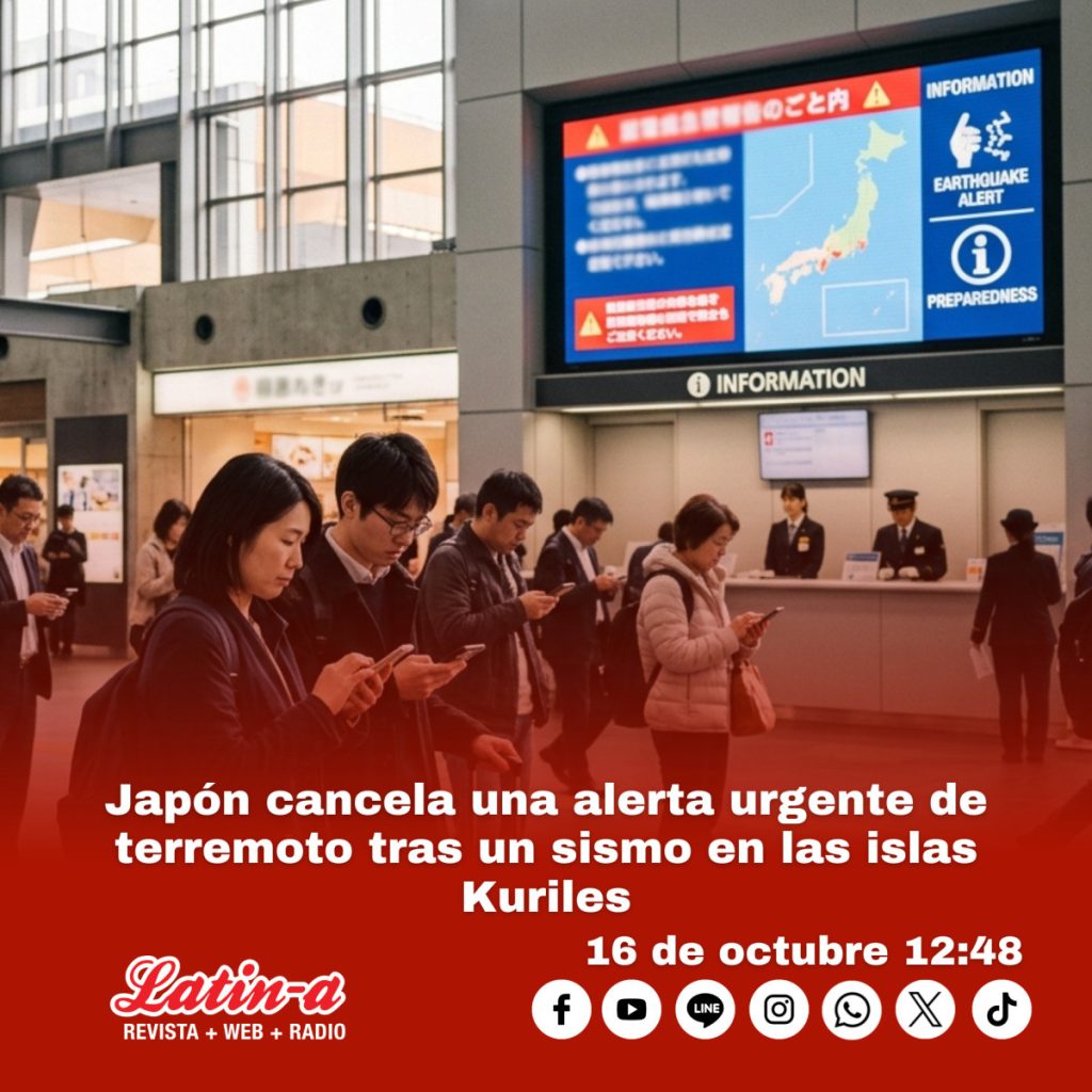 Japón cancela una alerta urgente de terremoto tras un sismo en las islas Kuriles