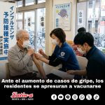 Ante el aumento de casos de gripe, los residentes se apresuran a vacunarse