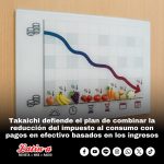 Takaichi defiende el plan de combinar la reducción del impuesto al consumo con pagos en efectivo basados ​​en los ingresos