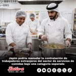 Japón podría reanudar la contratación de trabajadores extranjeros del sector de servicios de comidas bajo una categoría separada
