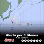 Alerta por 3 tifones